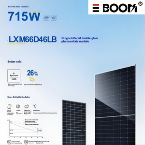 แผงโซลาร์เซลล์แบบโมโนคริสตัลไลน์ซิลิคอนสองหน้า EBOOM LX710W กำลังไฟ 600W/660W/700W ประสิทธิภาพ 27.3% โครงอะลูมิเนียมอัลลอยด์เคลือบผิวอะโนไดซ์ มาตรฐาน IP67 - Product Image 3