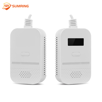 Nouveau design, détecteur de gaz naturel domestique mural 220V en gros, alarmes de détecteur de gaz naturel, cuisine, cuisson, GPL