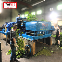 Mesin Dewatering bahan serat proses 30 + bahan (tangkai, batang pisang, Bagasse, bambu, rumput hijauan)
