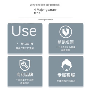 Đầy đủ đồng lõi chống trộm máy tính chính nhà sản xuất Chứng Khoán hình chữ nhật Vỏ Khóa không thấm nước tiên tiến An ninh ổ khóa 100mm - Product Image 3