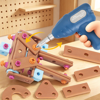 Jeu de blocs de construction éducatifs pour enfants : Puzzle de démontage et d'assemblage de vis à visser, boîte à outils, jouet d'éveil pour garçons