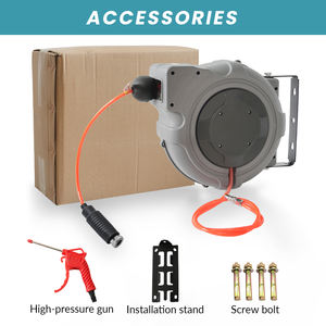 لفاف خرطوم هوائي أوتوماتيكي وبكرة مثبت على الحائط ، لفاف مرن لنفخ غبار السيارة - Product Image 6