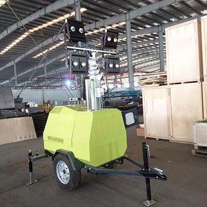 Tour d'éclairage mobile portable de 7m/9m avec générateur pour la construction, 440000 lumens, IP67, 80h d'autonomie continue - Product Image 1