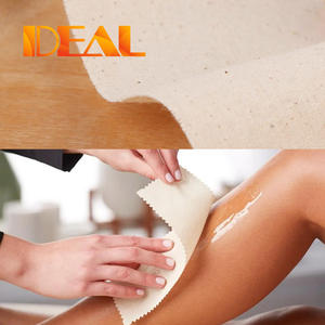 Bandes de <span class=keywords><strong>cire</strong></span> en mousseline pré-coupées, blanchies, faciles à utiliser, de qualité supérieure, 100% coton, 7*20cm, 180g/paquet, pour femmes - Product Image 4