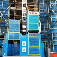 Monte-charge de chantier à fréquence variable pour une utilisation confortable sur site