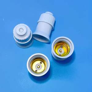 Support de lampe suspendue à visser E27, support de lampe suspendue en céramique pour usage domestique, support d'ampoule LED à visser, support de lampe épaissi. - Product Image 2