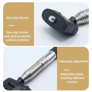 Perche à selfie extensible pour téléphone avec interface à vis 1/<span class=keywords><strong>4</strong></span> et adaptateur GoPro pour GoPro DJI Osmo Action 6 Insta360 X6 X5 <span class=keywords><strong>Go</strong></span> Ultra - Product Image 6