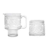Mug en verre rétro européen à motif tournesol, bord doré, résistant à la chaleur, anti-fuite, sans BPA, pour le petit-déjeuner