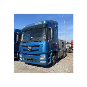 Hot selling second-hand Foton Auman GTL 6X4 tractor 460 horsepower 10 wheel heavy-duty tractor front urban construction waste tr