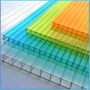 Fabriqué en Chine Panneaux creux en <span class=keywords><strong>polycarbonate</strong></span> de <span class=keywords><strong>4mm</strong></span> d'épaisseur pour serre vierge Bayer PC Feuille creuse - Product Image 6