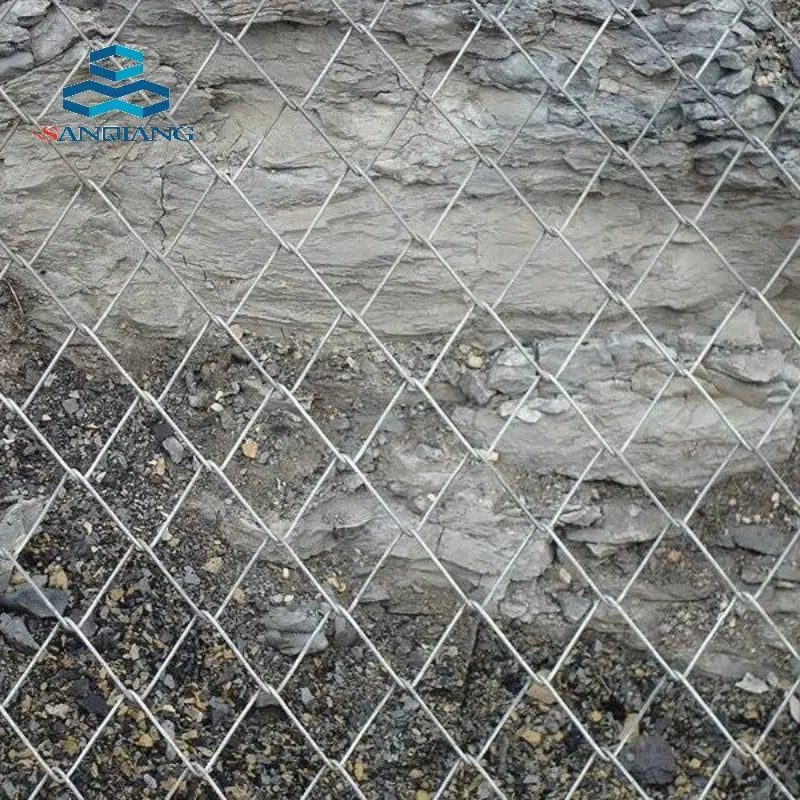 Ad alta resistenza filo di maglia e maglia di filo di corda per il rock autunno protegge la copertura per il pendio rete metallica