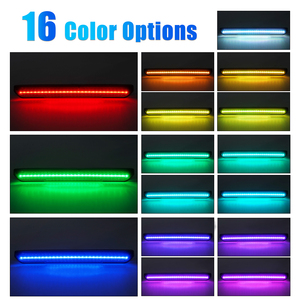 ไฟเลี้ยวข้างแบบ RGB LED สำหรับ GMC Sierra HD 2500 3500 ปี 2020 2021 พร้อมรีโมทคอนโทรล สินค้าในสหรัฐอเมริกา ไฟติดบังโคลน - Product Image 2