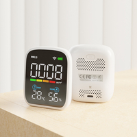 Tuya Hygrometer Suhu dengan Monitor Kualitas Udara Desain Baru Wifi Sensor PM2.5 Meter Mendeteksi Gas CO2