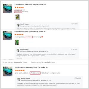 فيلم فينيل للتغليف باللون الكروم الأكثر مبيعًا فقاعة هواء خالية من الفينيل * 18 م فيلم تغليف متغير اللون فينيل - Product Image 6