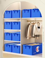 Boîte de rangement pliable en tissu non tissé, écologique et durable, pour vêtements de femmes, enfants et bébés, pour armoire et salon, à un seul niveau