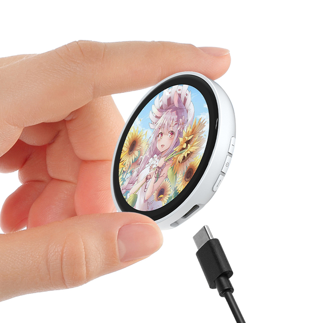 2026 New Smart Ai Display Electronic E Badge Pin Digital Video Name Tag Badge Screen