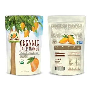 Biodegradable de grado alimenticio de pie, mango, piña, plátano, frutos secos, patatas fritas, papel de aluminio, bolsa de aperitivos - Product Image 1