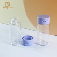 Contenants pour poudre pour bébé en plastique PET avec bouchon à vis, forme ronde, imprimés à l'écran, bouteilles de stockage de poudre de talc