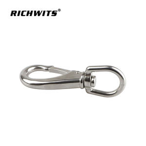 Crochets universels et boucles de chaîne en acier inoxydable 304/316, porte-clés à ressort pivotant pour promotions, mousquetons - Product Image 5