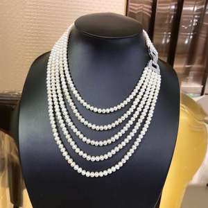 Collier en perles d'eau douce baroques avec boucle en métal de style européen américain, tendance, en gros, produits finis - Product Image 4