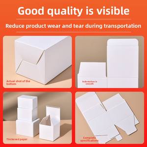 Caja blanca pequeña al por mayor, cartón blanco general, caja de embalaje digital 3C, caja de embalaje blanca gruesa, logotipo imprimible - Product Image 3