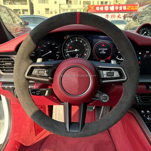 Volante Deportivo Personalizado de Fibra de Carbono en Negro y <span class=keywords><strong>Verde</strong></span> para Porsche 911, 718, Panamera, Cayenne, Taycan, Boxster, Cayman, <span class=keywords><strong>Macan</strong></span> - Product Image 2