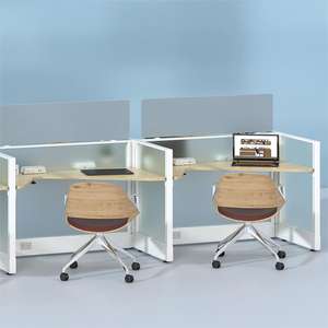 Postes de travail individuels modernes pour le télémarketing OMNI, bureaux individuels pour l'intimité au bureau - Product Image 3