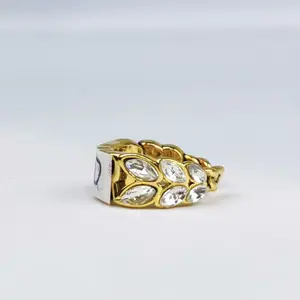 Marchi di design fini C G F D LOGO corretto gioielli orecchini di grano anelli in oro retrò classici in acciaio inossidabile anello aperto di dimensioni libere