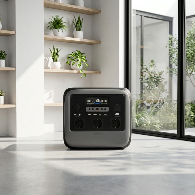 Emergency Energy Storage Supply Solar Car Generator Backup Touch Screen Wireless AC Charge Home 2000W Portable Station UPS