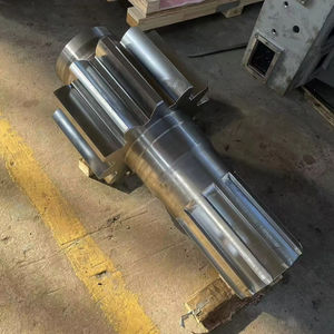 Escavatore a draga motore principale personalizzato grande modulo cilindrico forgiato albero di trasmissione a scanalatura albero ingranaggio - Product Image 3