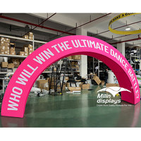 Arche de podium de marque pour événements sportifs, décoration de scène, arche en tissu, présentoirs 3D pour les courses sportives