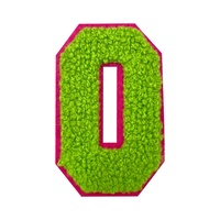 Patchs Alphabet Brodés en Chenille Colorée A-Z Style Universitaire, Écussons Thermocollants pour Veste Personnalisée