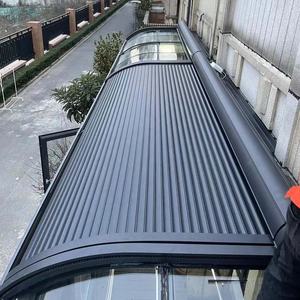 Auvent rétractable motorisé en aluminium pour l'extérieur, anti-insectes, pergola électrique, persiennes décoratives, auvents solaires, <span class=keywords><strong>terrasse</strong></span> - Product Image 1