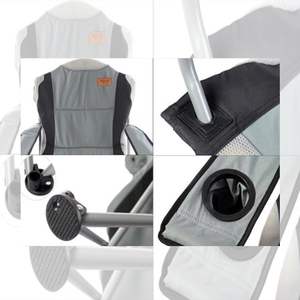 YILU Custom Outdoor Deluxe Chair Padded <strong>Folding</strong> <strong>Armchair</strong> <strong>Folding</strong> Deluxe Camping Chair - Product Image 3