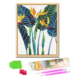 Groothandel Diamond Painting Bloemen 5d Diamond Schilderijen Mooi Landschap Diy Diamant Schilderijen Voor Huisdecoratie