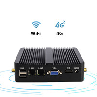 Industrial Fanless Mini PC N2830 J1900 J1800 Dual Display DDR4 RAM SSD Desktop Computer for Home and Office