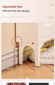 <span class=keywords><strong>Meuble</strong></span> à chaussures mural <span class=keywords><strong>suspendu</strong></span> ultra-fin en acier, 2 étagères, pour petits appartements, entrée de maison, couloir, style moderne - Product Image 6