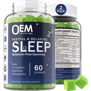 Gomitas de Melatonina para Dormir de Fuerza Extra OEM, 6 mg, Vitaminas Naturales en Gomitas, Suplemento Vitamínico para el Sueño para Adultos - Product Image 1