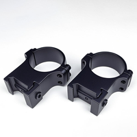 Anneaux de montage pour lunette en acier, profil moyen, tube de 30 mm, compatibles avec rail Weaver de 20 mm, accessoires optiques de chasse