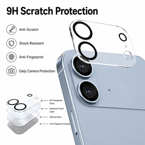 95% High Transparency Camera <b>Lens</b> <b>Protector</b> Anti Scratch Full Cover <b>Lens</b> Glass for iPhone Series - Product Image 3