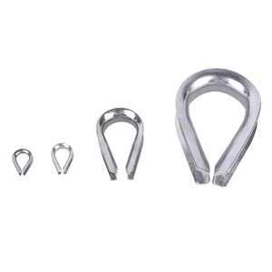 Cuerda de alambre de alta calidad dedal manga triángulo anillo pollo corazón anillo línea aérea <span class=keywords><strong>Capel</strong></span> cuerda y conector de cable - Product Image 2