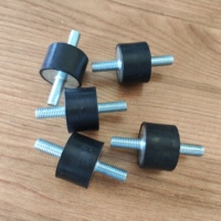 Gummiverbindung zur Vibrationsdämpfung für Kompressor-Schwingungsdämpfer – Silent Block mit männlichem auf männlichem Gewindeanschluss