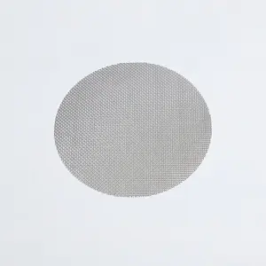 Disco de filtro de tela de malla de alambre tejido de acero inoxidable ultrafino 50 100 200 500 micras para extrusora de plástico