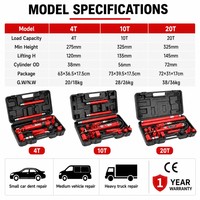 Herramientas para Taller de Carrocería, Gato Hidráulico para Carrocería de Automóvil, 10 Toneladas, Porta Power Hidráulico de 10 Toneladas