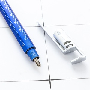 Custom Logo 6-in-1 Multifunction <strong>Office</strong> <strong>Tool</strong> Pen Plastic Screwdriver Ruler Level for Stylus &amp; Ballpoint for Gifts - Product Image 2