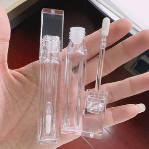 Tubos de Brillo Labial de Plástico de Alta Calidad, 6.5ml, Transparentes, Vacíos, con Serigrafía, Color Personalizado, MOQ Bajo - Product Image 1