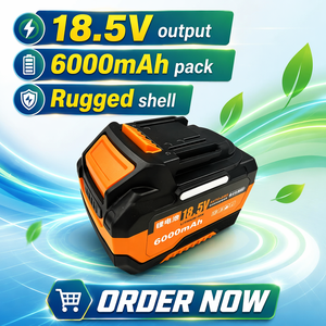 แบตเตอรี่ลิเธียมไอออนความจุสูง 20V 6.0Ah 18650 ใช้แทนกันได้กับเครื่องมือไฟฟ้าไร้สาย MAK - Product Image 6