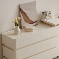 129578 Quanu 6 tiroirs moderne nordique chambre meubles ensemble coiffeuse femmes moderne minimaliste coiffeuse avec mise en place