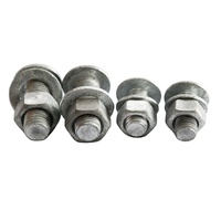 Baut Penghubung Guardrail Kustom Pabrik Grosir Langsung, Galvanis Celup Panas (HDG), 5/8", M16, Baut Penghubung Guardrail
