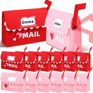 Buzón <span class=keywords><strong>de</strong></span> Fieltro para Regalos <span class=keywords><strong>de</strong></span> San Valentín, Bolsa <span class=keywords><strong>de</strong></span> Fieltro para <span class=keywords><strong>Intercambio</strong></span> <span class=keywords><strong>de</strong></span> Regalos <span class=keywords><strong>con</strong></span> Tarjetas, Buzón Colgante para Fiestas <span class=keywords><strong>de</strong></span> San Valentín - Product Image 1